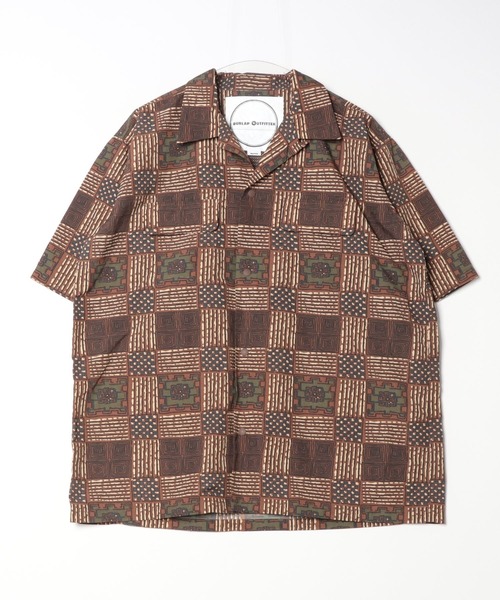 BURLAP OUTFITTER シャツ S/S CAMP SHIRT PRINTED RS / ショート