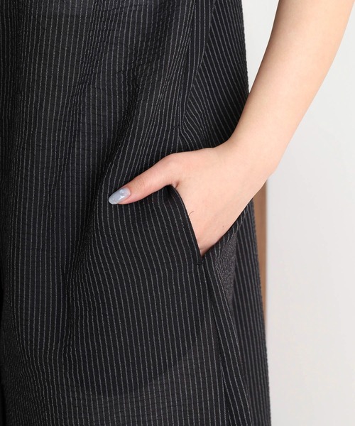 美品　TODAYFUL Stripe Rough コンビネゾンワンピース 腰紐 TODAYFUL Stripe Rough コンビネゾンワンピース 腰紐 - メルカリ