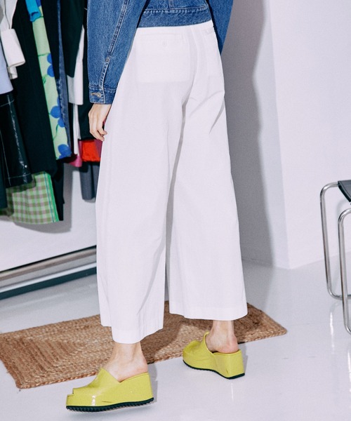 MAISON SPECIAL（メゾンスペシャル） チノパン Silky Taffeta Tuck