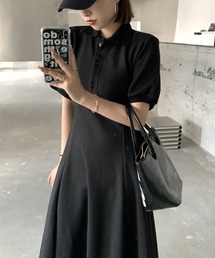 ポロ ロングワンピース フレア r-4141 ワンピース ポロ衿フレアロングワンピース : ZOZOTOWN Yahoo!店