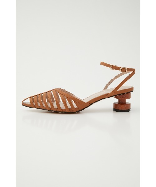 STACCATO ウェーブストラップ サンダル 24.5㎝ グレージュ STACCATO サンダル ウェンディアンクルストラップサンダル