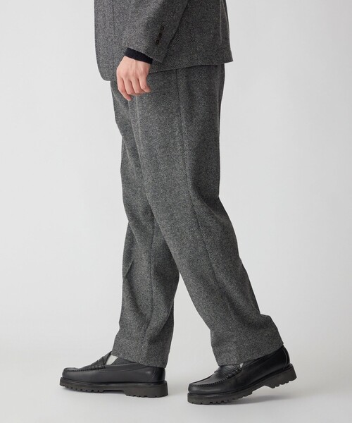 SUBLATIONS ツイードイージーワンタックフレアパンツ SENSE OF PLACE by URBAN RESEARCH パンツ ツイードワイドイージー