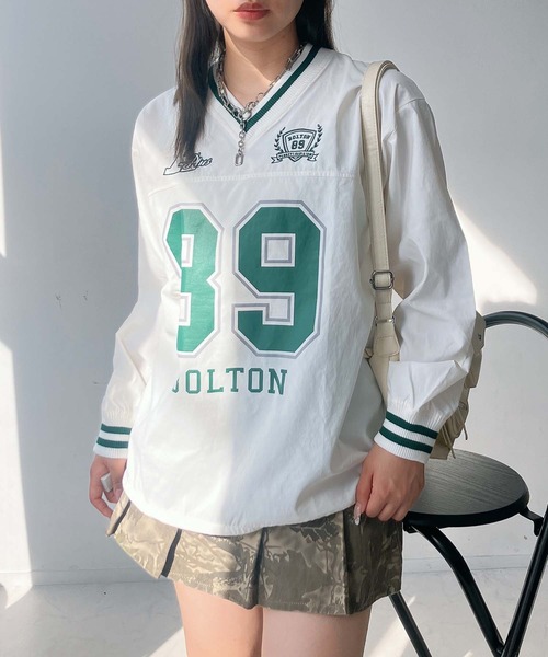 AS KNOW AS（アズノゥアズ） トレーナー スウェット リブライン ビッグ