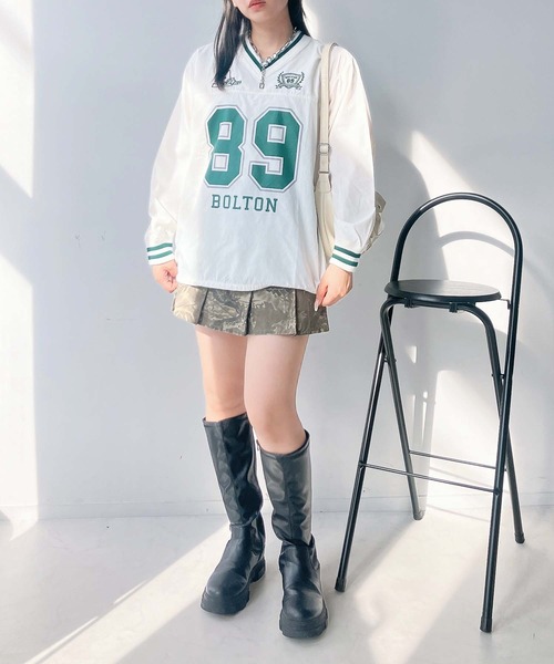 AS KNOW AS（アズノゥアズ） トレーナー スウェット リブライン ビッグ