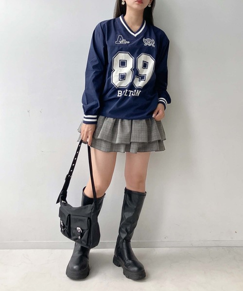 AS KNOW AS（アズノゥアズ） トレーナー スウェット リブライン ビッグ