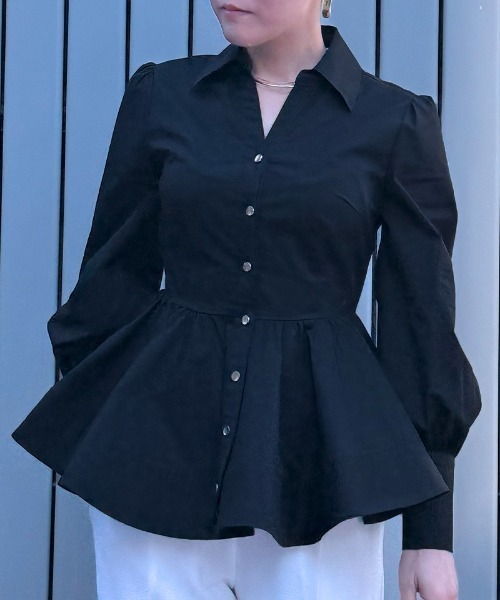 ペプラムシャツ(シャツ/ブラウス)｜トップス│styling