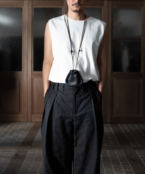 SENTI ショルダーバッグ Dyneema(R) Leather DRAWSTRING BAG_SS