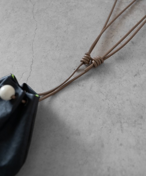 SENTI（センティ） ショルダーバッグ Dyneema(R) Leather DRAWSTRING