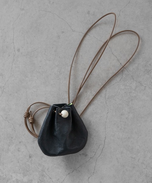 SENTI（センティ） ショルダーバッグ Dyneema(R) Leather DRAWSTRING