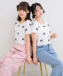 tシャツ メニーリボンワッフルCT レディースの詳細画像3