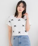tシャツ メニーリボンワッフルCT レディースの詳細画像4
