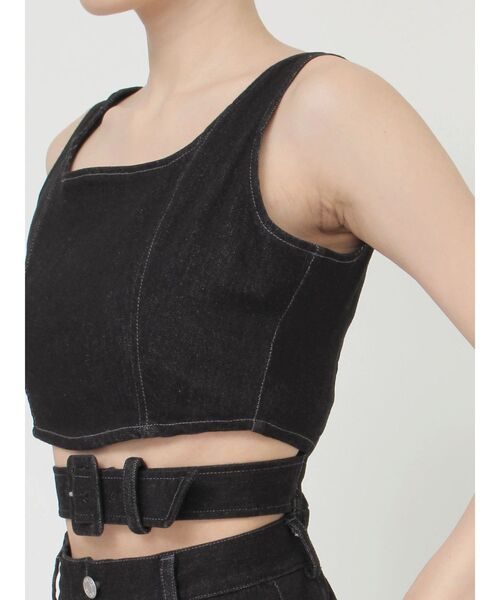 【 】Jeans カットアウト デニム シャツワンピース カットアウトデニムワンピース【セットアップ着用可能】[品番