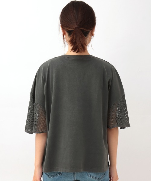 tシャツ メッシュドッキングプリントTシャツ レディース NF5137EU003071_9_l.jpg