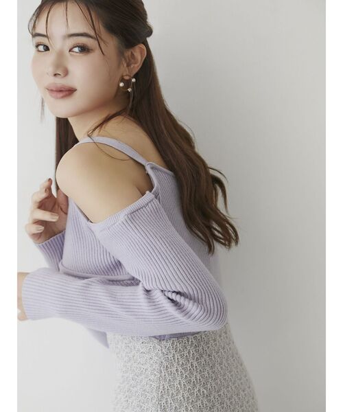 RESEXXY（リゼクシー） ワンピース ツイードコンビマーメイドニット