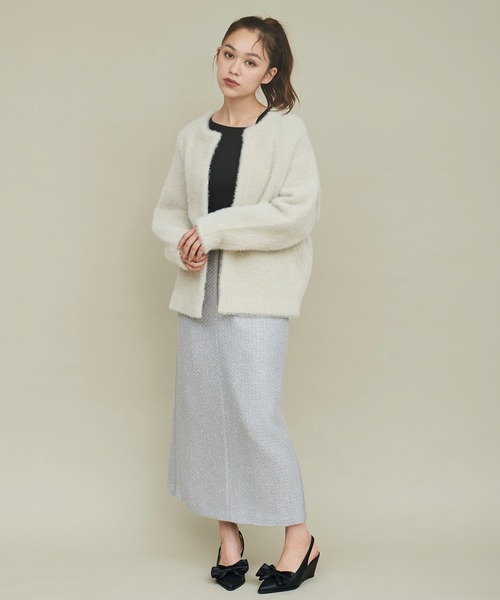 31 Sons de mode カーディガン シャギーコーディガン レディース