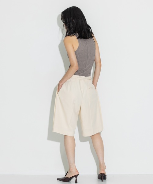 パンツ 「STUDIOUS/ステュディオス」サイドタックハーフパンツ/セットアップ可能 レディース_5