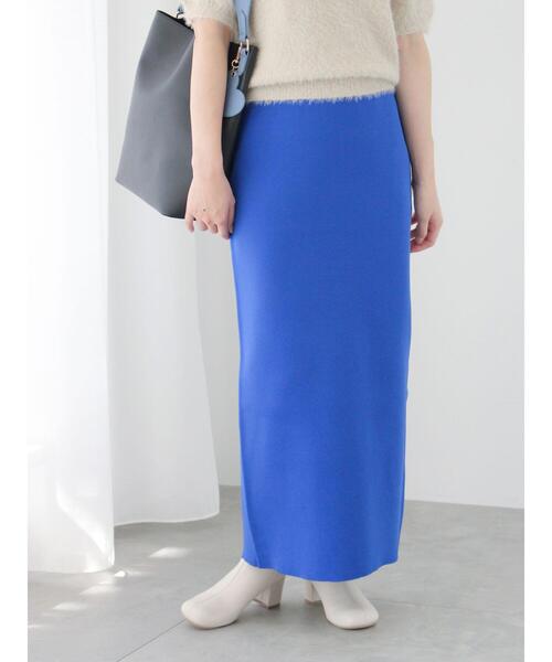 Te chichi TERRASSE ロング スカート 「丈が選べる」ニットナロー