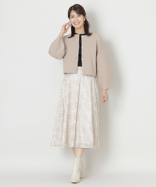 カーディガン ポリエステルミラノリブ ニットカーディガン レディース TO BE CHIC カーディガン ポリエステルミラノリブ ニット