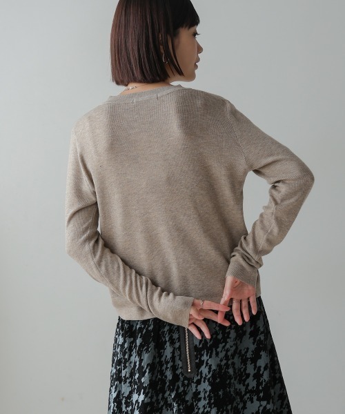 カーディガン ソフトタッチキーネックカーデ レディース | Bou Jeloud | 24