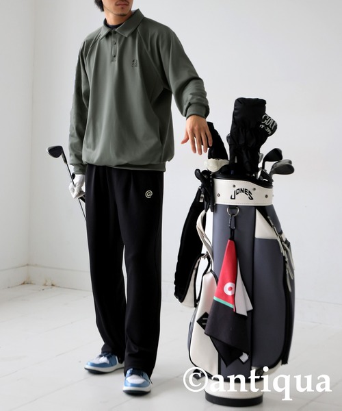 antiqua tシャツ 「STCH」ドットデザインストレッチトップス