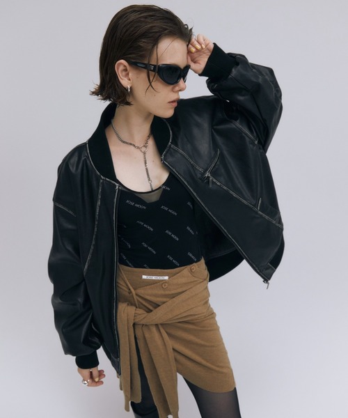 JOSE MOON（ジョゼムーン） ブルゾン アウター FAUX LEATHER BLOUSON