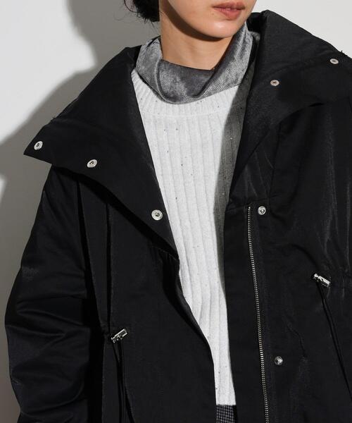 INDIVI GALLEST コート アウター スタンドカラードロストギャバコート
