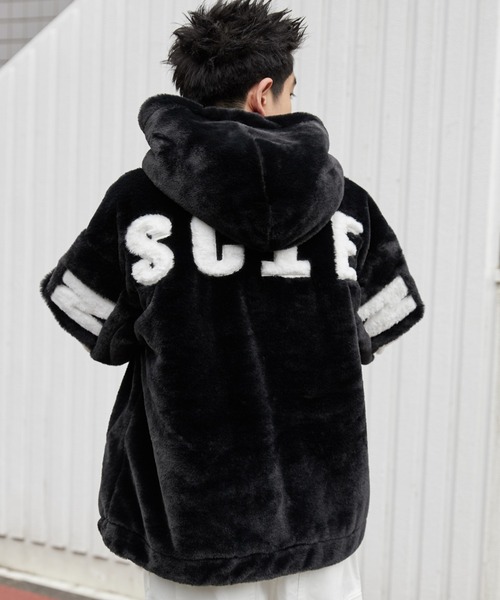 WEGO（ウィゴー） ブルゾン アウター WEGO/ファーフードグラフィック