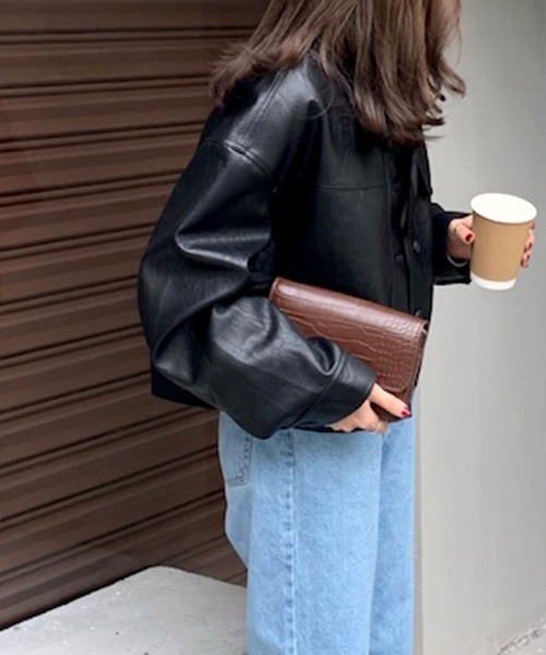 Riff（リフ） レザージャケット ライダース レザージャケット 合成皮革