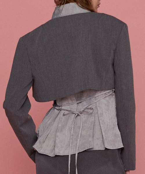 MAISON SPECIAL ジャケット ノーカラージャケット Suiting