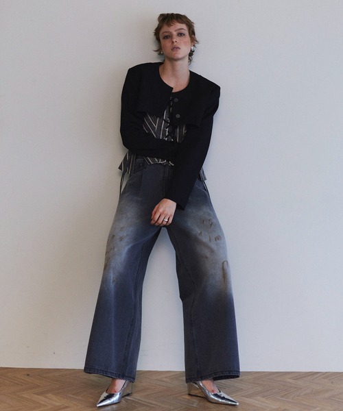 MAISON SPECIAL ジャケット ノーカラージャケット Suiting