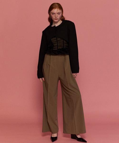MAISON SPECIAL ジャケット ノーカラージャケット Suiting