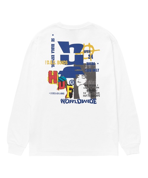 HUF tシャツ CUT AND PASTE LS TEE メンズ レディース
