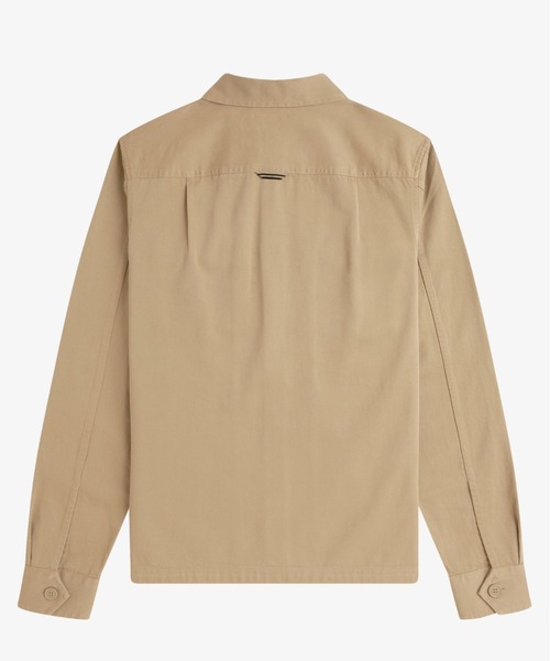 FRED PERRY シャツ Twill Zip-Through Overshirt／ツイルジップ