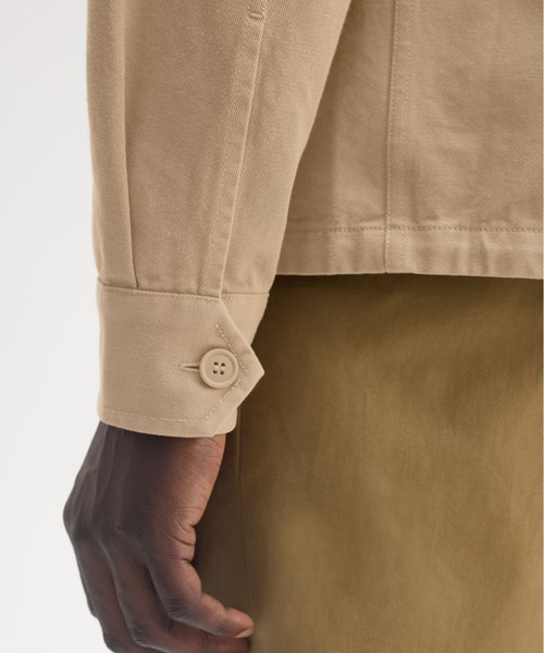 FRED PERRY ツイルジップオーバーシャツ FRED PERRY シャツ Twill Zip-Through Overshirt／ツイルジップ