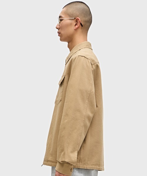 FRED PERRY ツイルジップオーバーシャツ セール】Twill Zip-Through Overshirt／ツイルジップオーバー