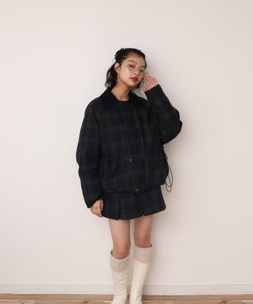 judin アウター　チェックリバーシブルオーバージャケット JUDIN（ジュディン） コート アウター 「リバーシブル」 チェック