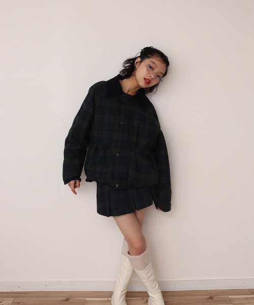 JUDIN チェックリバーシブルオーバージャケット　アウター JUDIN（ジュディン） コート アウター 「リバーシブル」 チェック
