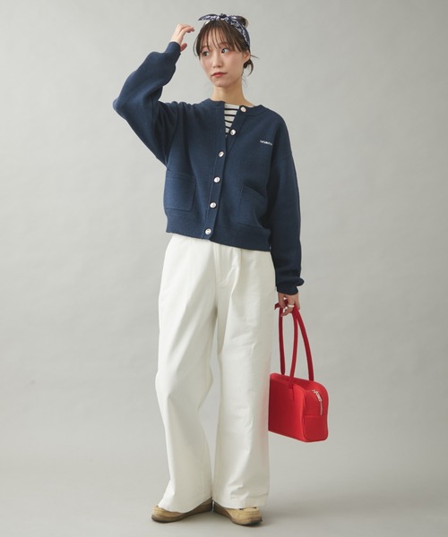 GEVACO パンツ 「GEVACO」タックロングデニムパンツ レディース