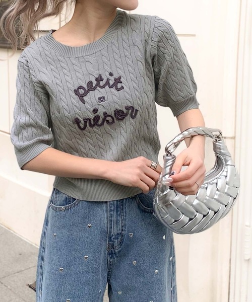 mily bilet ニット セーター 「mily bilet」上品フェミニン。コード