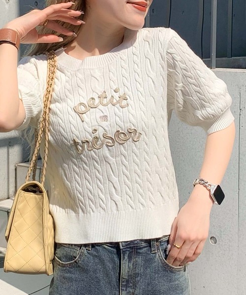 mily bilet ニット セーター 「mily bilet」上品フェミニン。コード