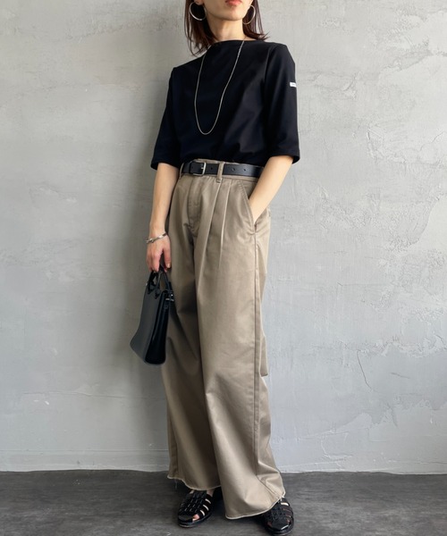 ORCIVAL tシャツ 「ORCIVAL/オーシバル」 ボートネック 5分袖