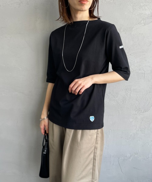 ORCIVAL tシャツ 「ORCIVAL/オーシバル」 ボートネック 5分袖