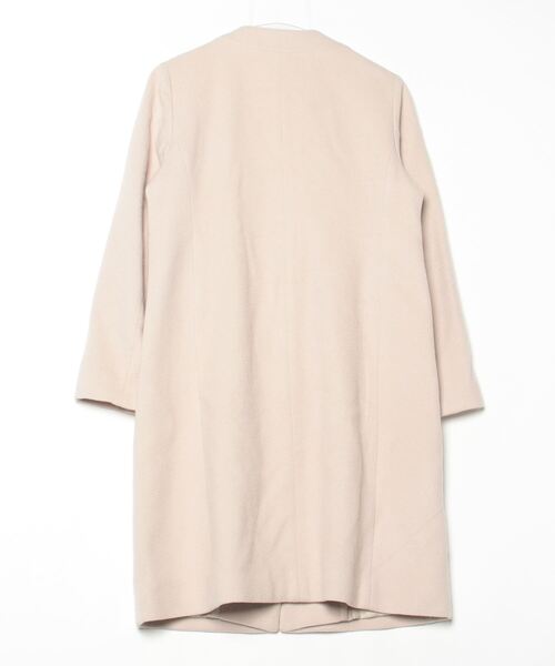 「MISCH MASCH」 ノーカラーコート M ベージュ レディース_画像2