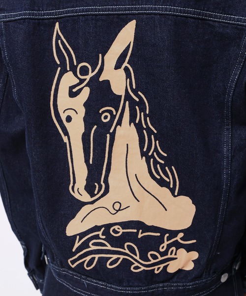 デニムジャケット gジャン “HORSE” norahi レディース メンズ