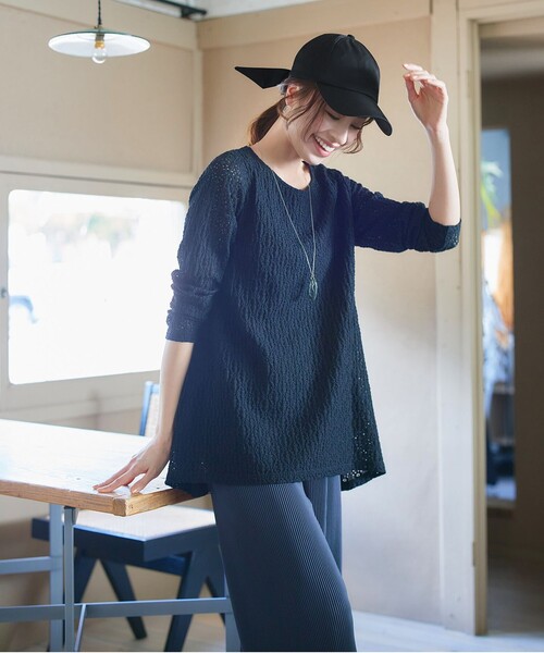 Tiaclasse キャップ 帽子 「安田美沙子さん着用」ジャガードリボン