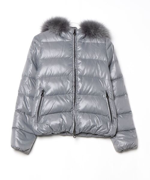 DUVETICA デュベティカ ダウンジャケット フォックスファー光沢 38 DUVETICA - 【美品】DUVETICA 光沢 シャイニーダウン フォックスファー