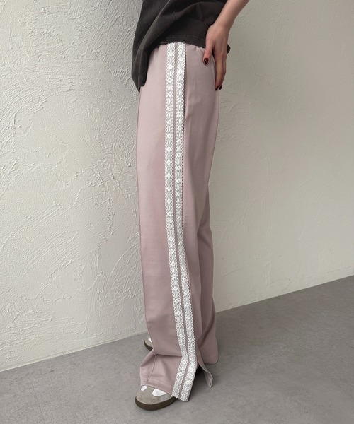 apres jour mignon パンツ レースラインパンツ「ZOZOTOWN限定