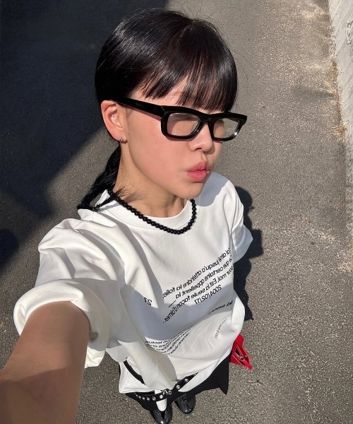 tシャツ Miseki typography short sleeves レディース メンズ