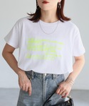 tシャツ 手書き風ロゴ刺繍デザインTシャツ レ...の詳細画像2