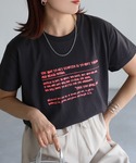 tシャツ 手書き風ロゴ刺繍デザインTシャツ レ...の詳細画像4